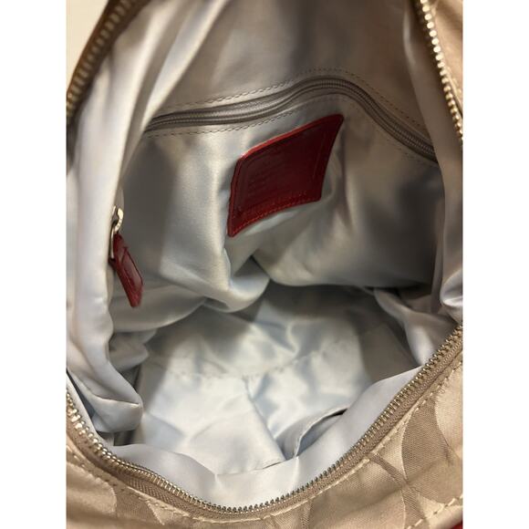 Coach Daisy Poppy Signature Red And Tan shoulder bag Y2K - Picture 15 of 16